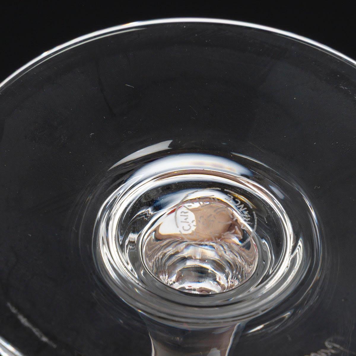 Deux verres en cristal de Baccarat pour un Tête à Tête, 20e siècle. Bon état - En vente à Saint-Ouen, FR
