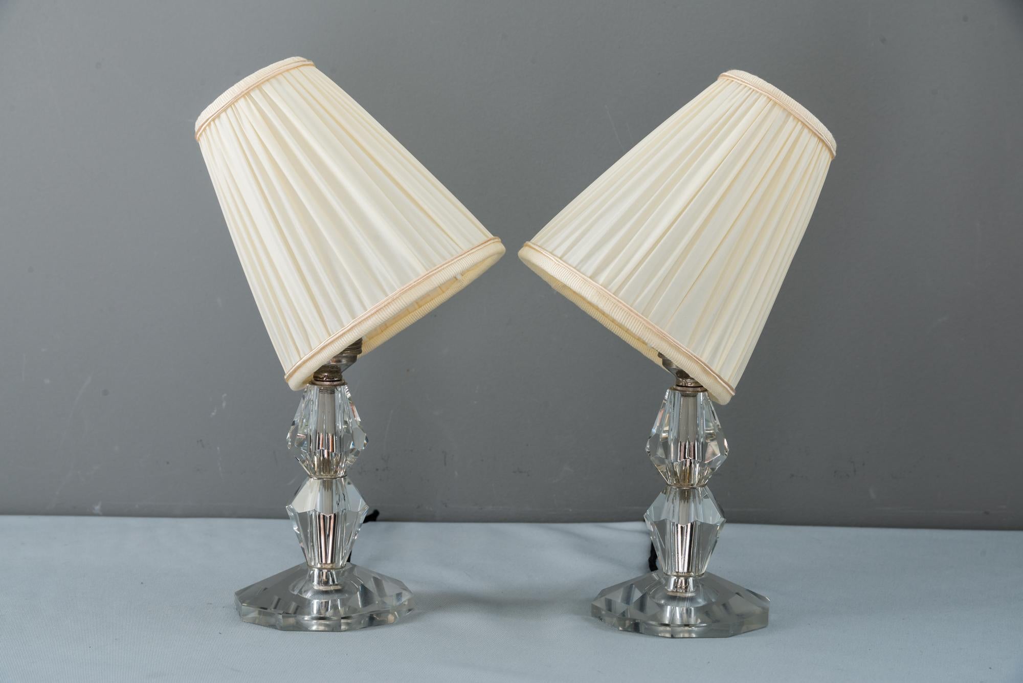 Mid-Century Modern Two Bakalowits Table Lamps, circa 1950s