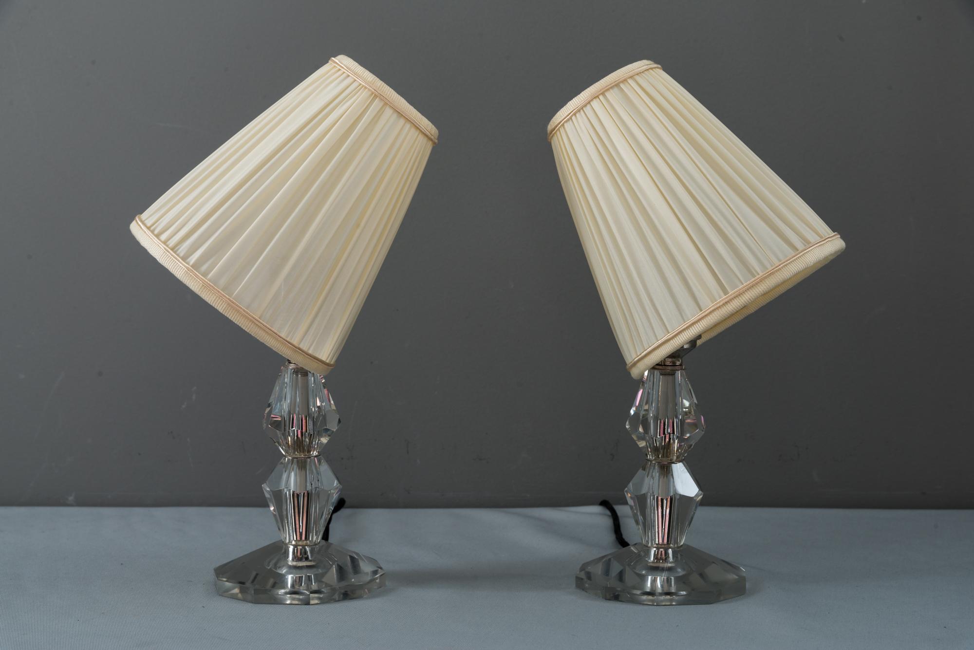 Austrian Two Bakalowits Table Lamps, circa 1950s