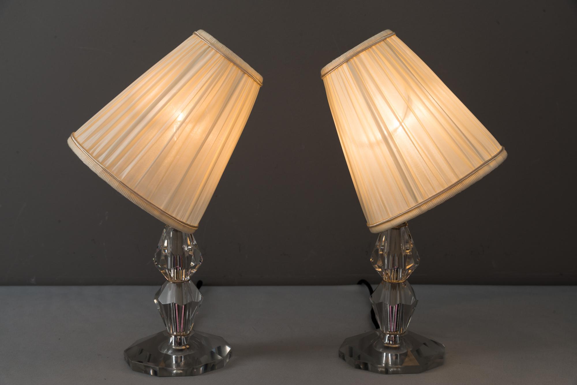 Two Bakalowits Table Lamps, circa 1950s In Good Condition In Wien, AT