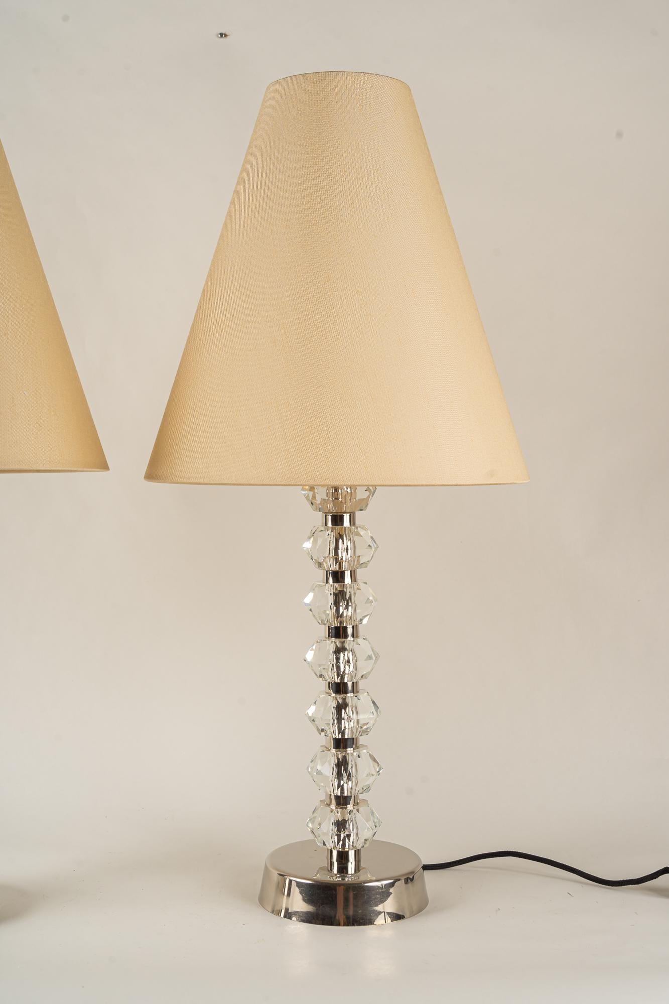 Austrian Two Bakalowits Table Lamps Around 1960s For Sale