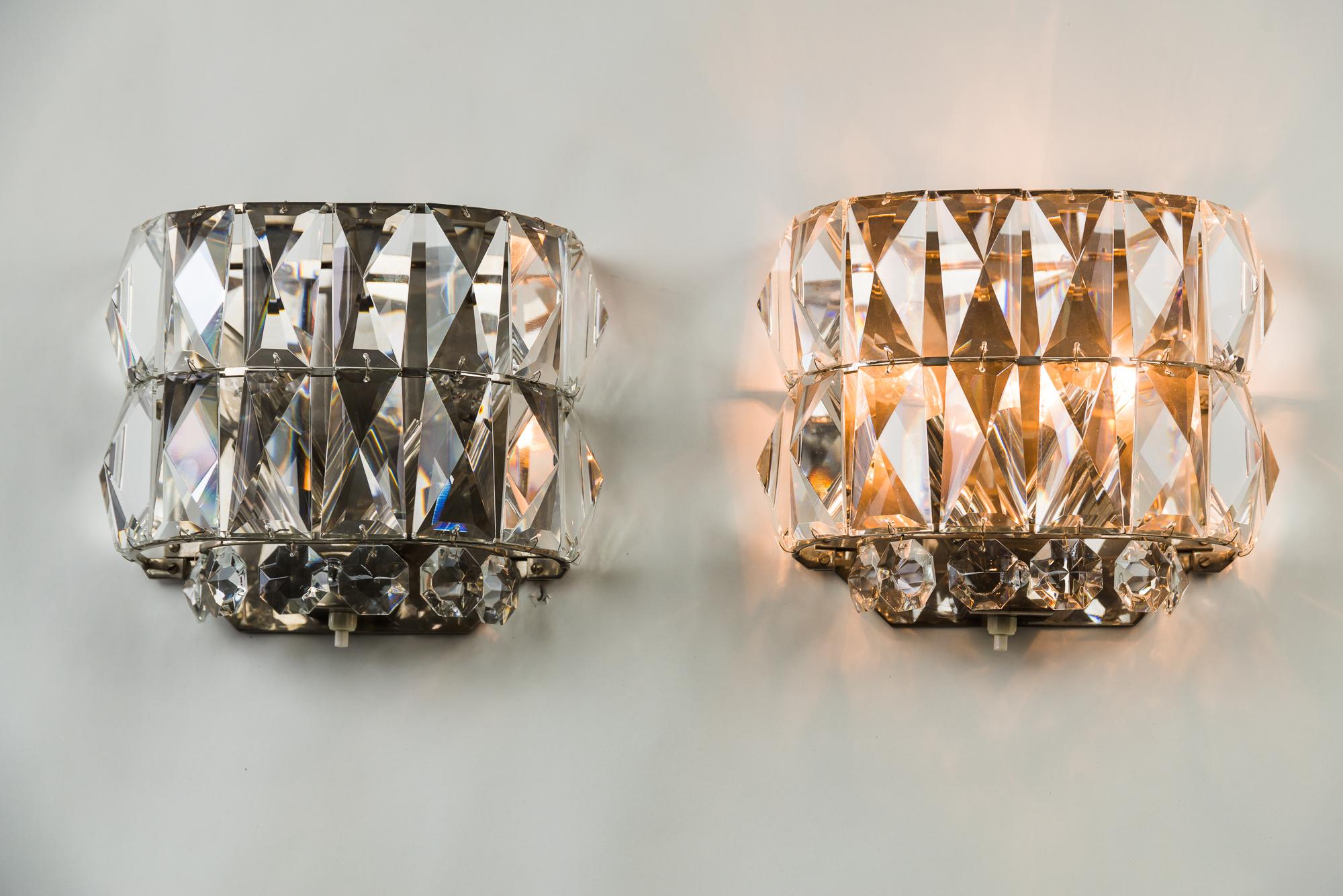 Mid-20th Century Two Bakalowits Wall Lamps, circa 1950s