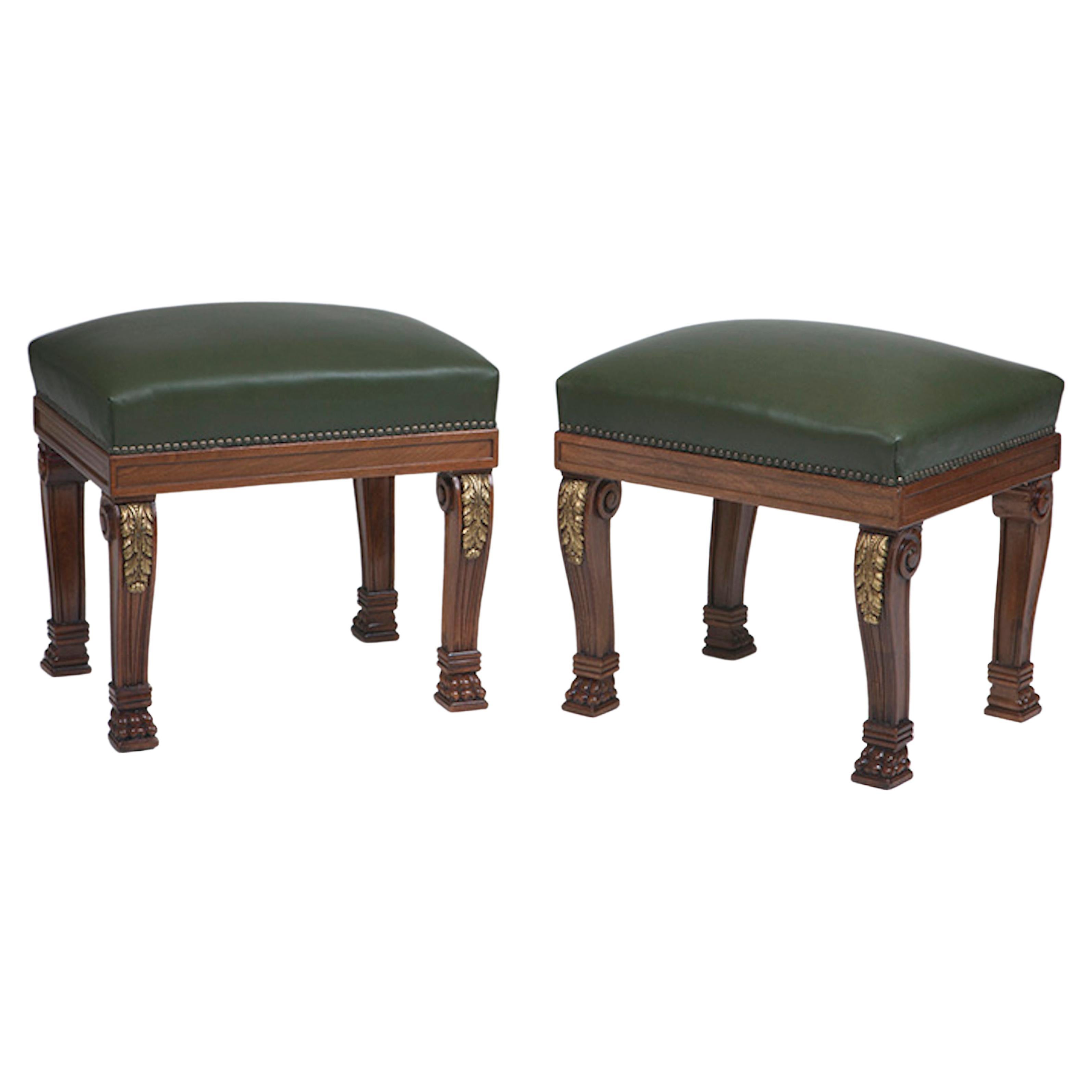 Two Banquettes William IV Style, Mid-20th Century For Sale