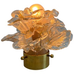 Two Barovier e Toso Flower Sconces / Flush Mounts , Murano ca 1970