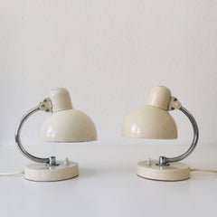 Bauhaus Bedside Table Lamps Kaiser Idell 6722 by Christian Dell, 1930s