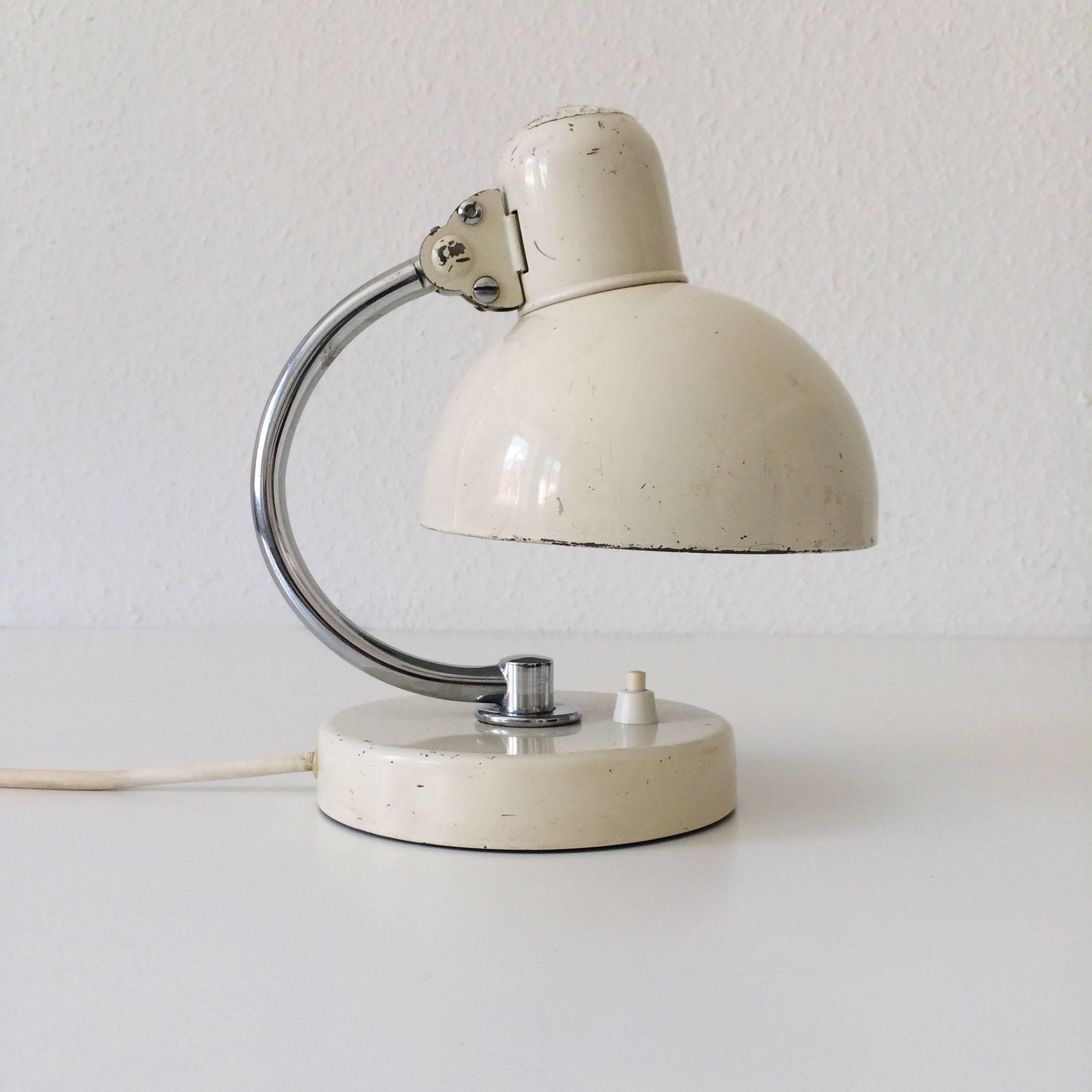 Mid-20th Century Bauhaus Bedside Table Lamps Kaiser Idell 6722 by Christian Dell, 1930s
