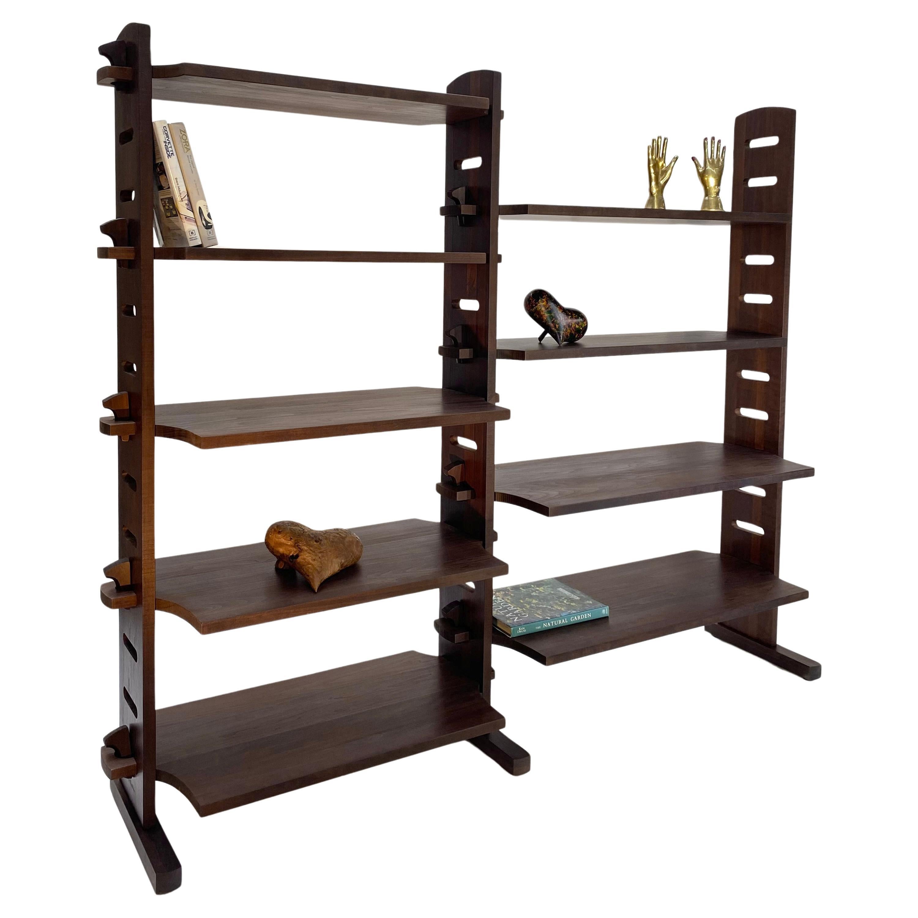 Two Bay Wall Unit or Bookcase by Dean Santner  For Sale