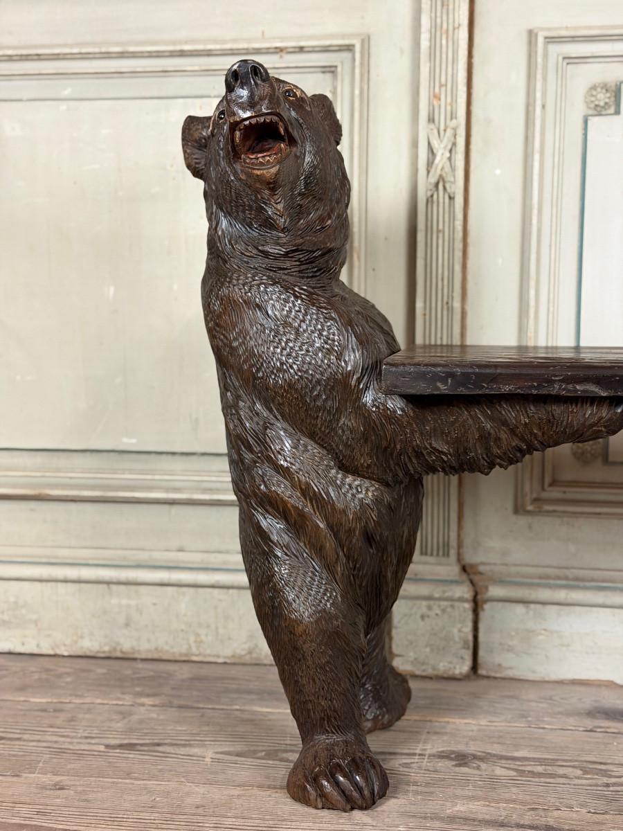 Due orsi di Berna o Brienz, noti come orsi della Black Forest, che formano una panchina, 19t in vendita 3