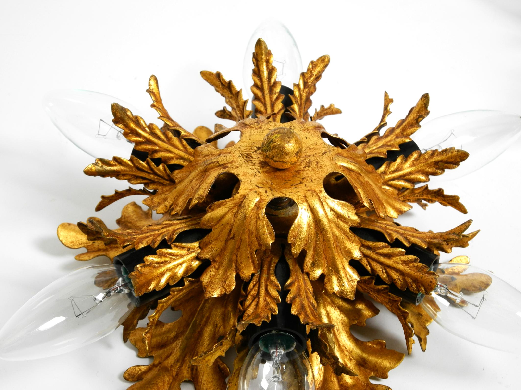 Two beautiful 1960s Italian wall or ceiling lamps by Banci Firenze Italy For Sale 8