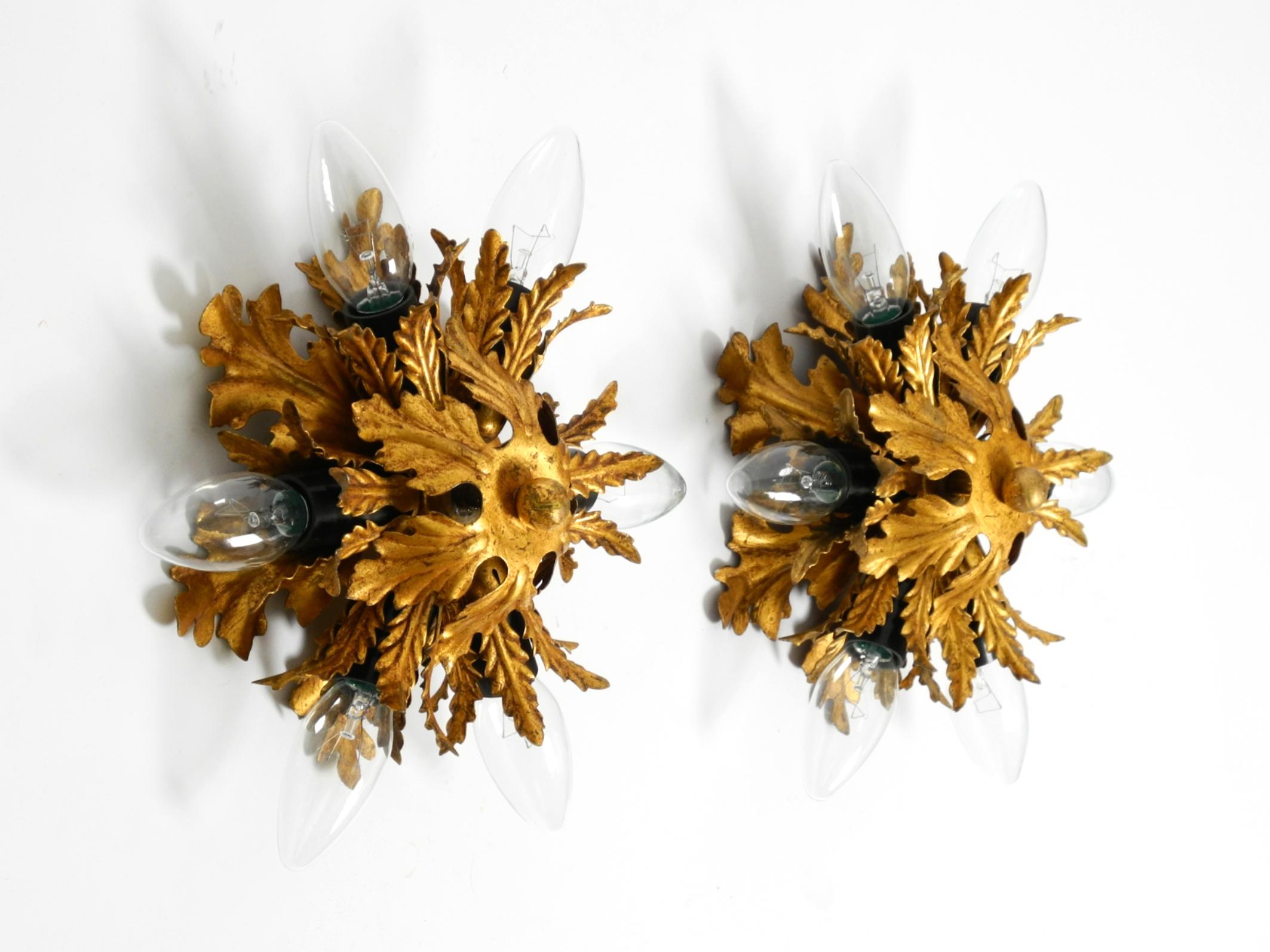 Mid-Century Modern Two beautiful 1960s Italian wall or ceiling lamps by Banci Firenze Italy For Sale