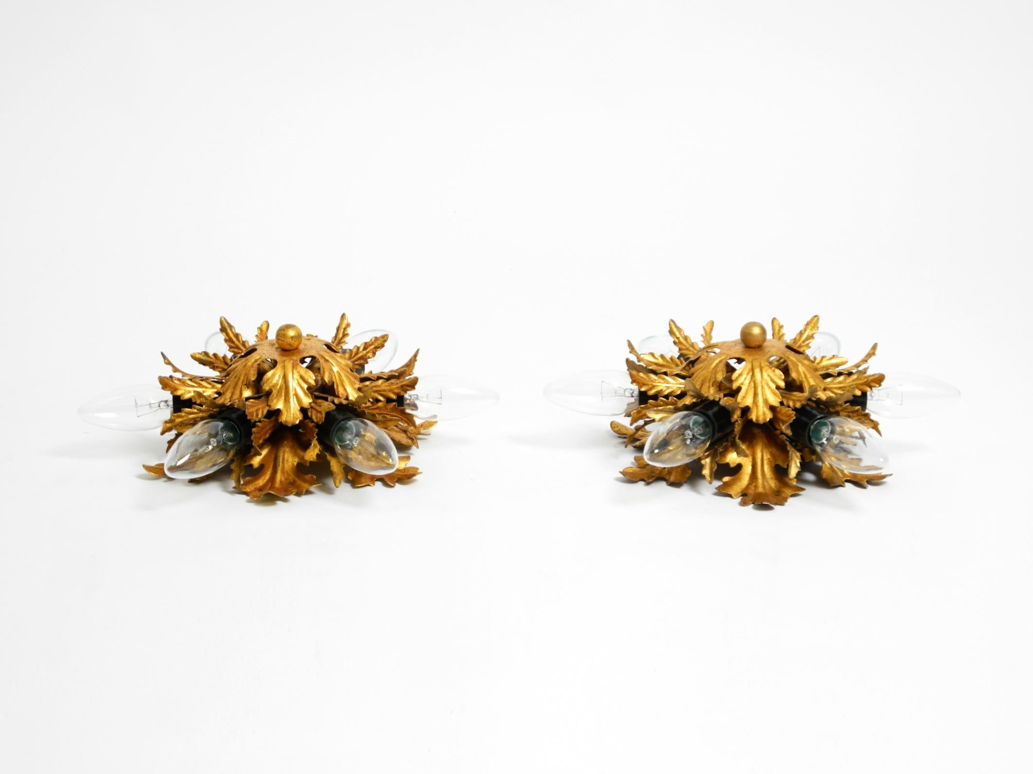 Mid-20th Century Two beautiful 1960s Italian wall or ceiling lamps by Banci Firenze Italy For Sale