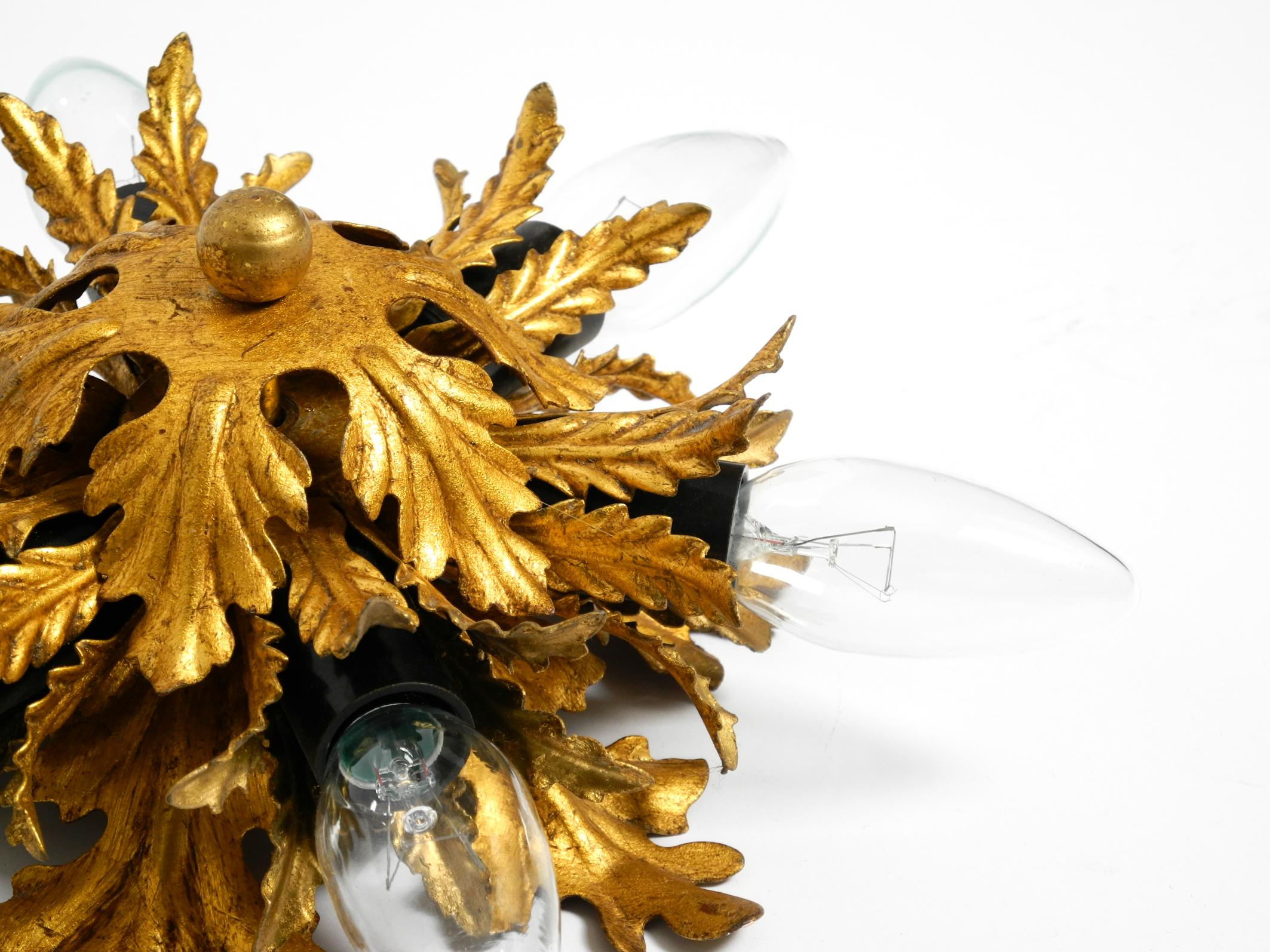 Two beautiful 1960s Italian wall or ceiling lamps by Banci Firenze Italy For Sale 3