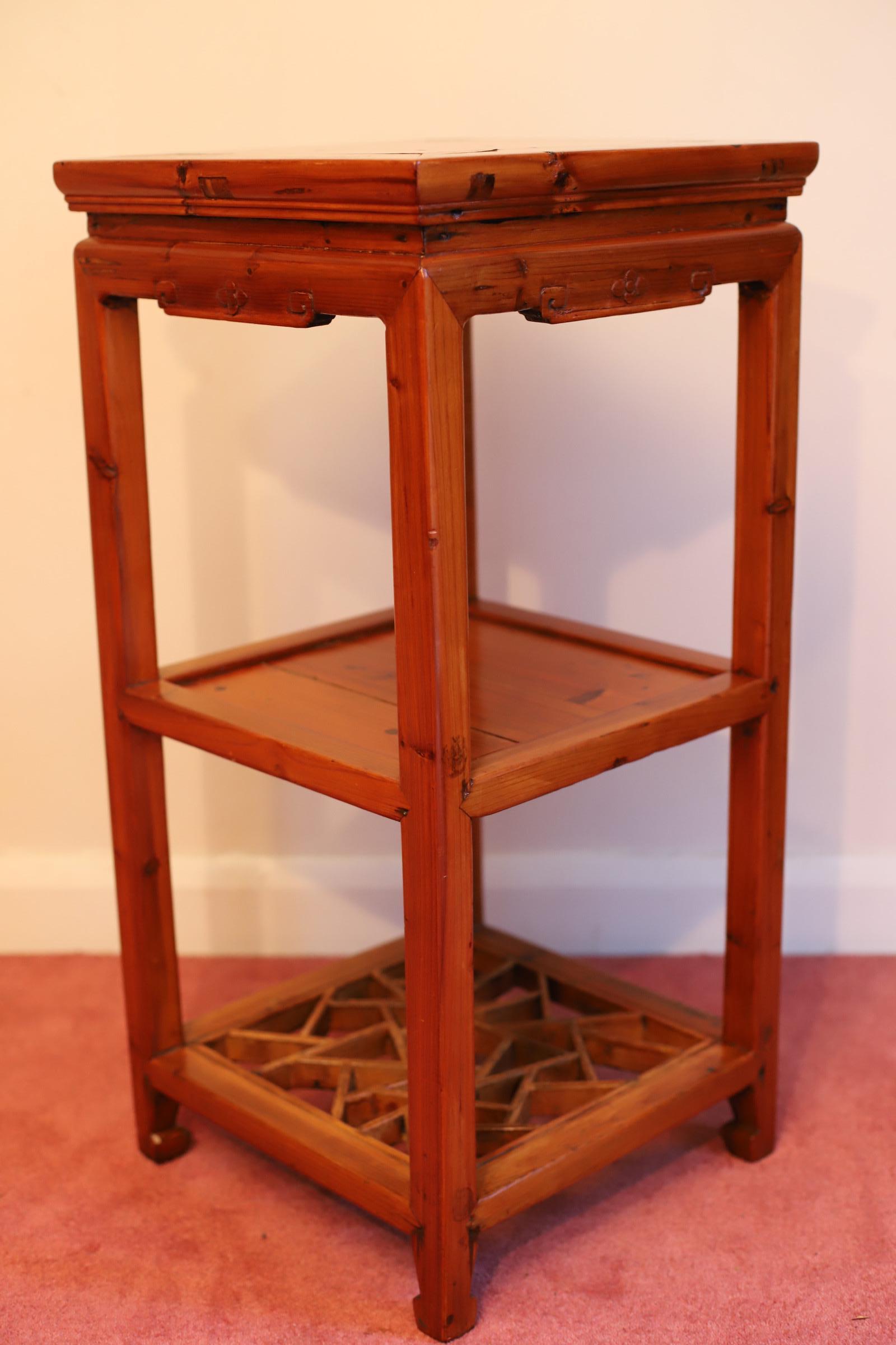 20th Century Two Beautiful Chinese Softwood Stand For Sale