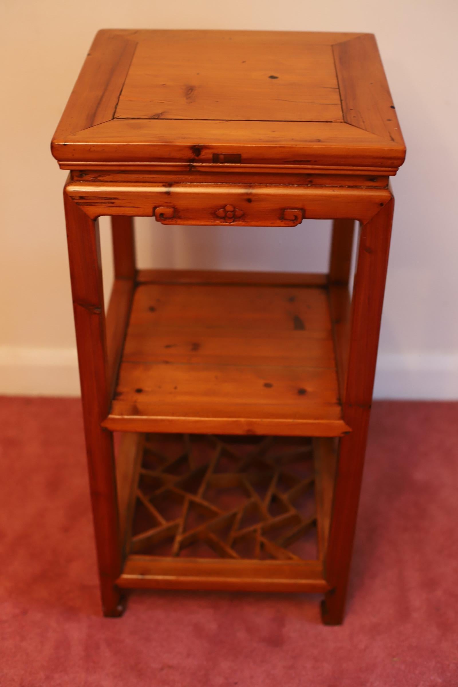 Two Beautiful Chinese Softwood Stand For Sale 2