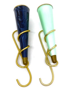 Two Beautiful Minimalist Wall Vases Mid-Century Modern Wall Decoration, 1950s