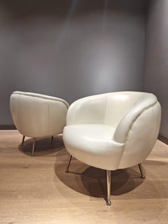 Two beautiful vintage armchairs designed in Italy in the 1980s