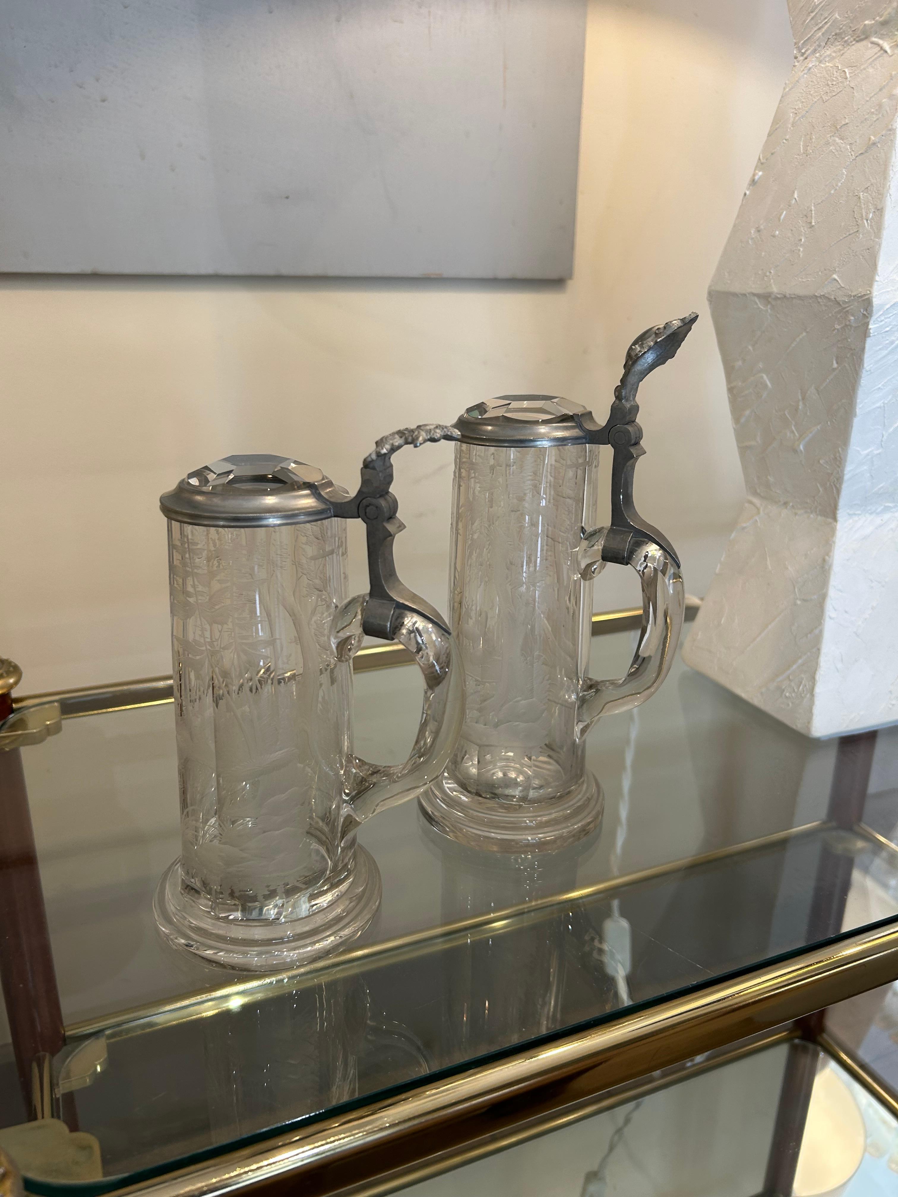 Deux chopes à bière, Allemagne, XIXe siècle en vente 7