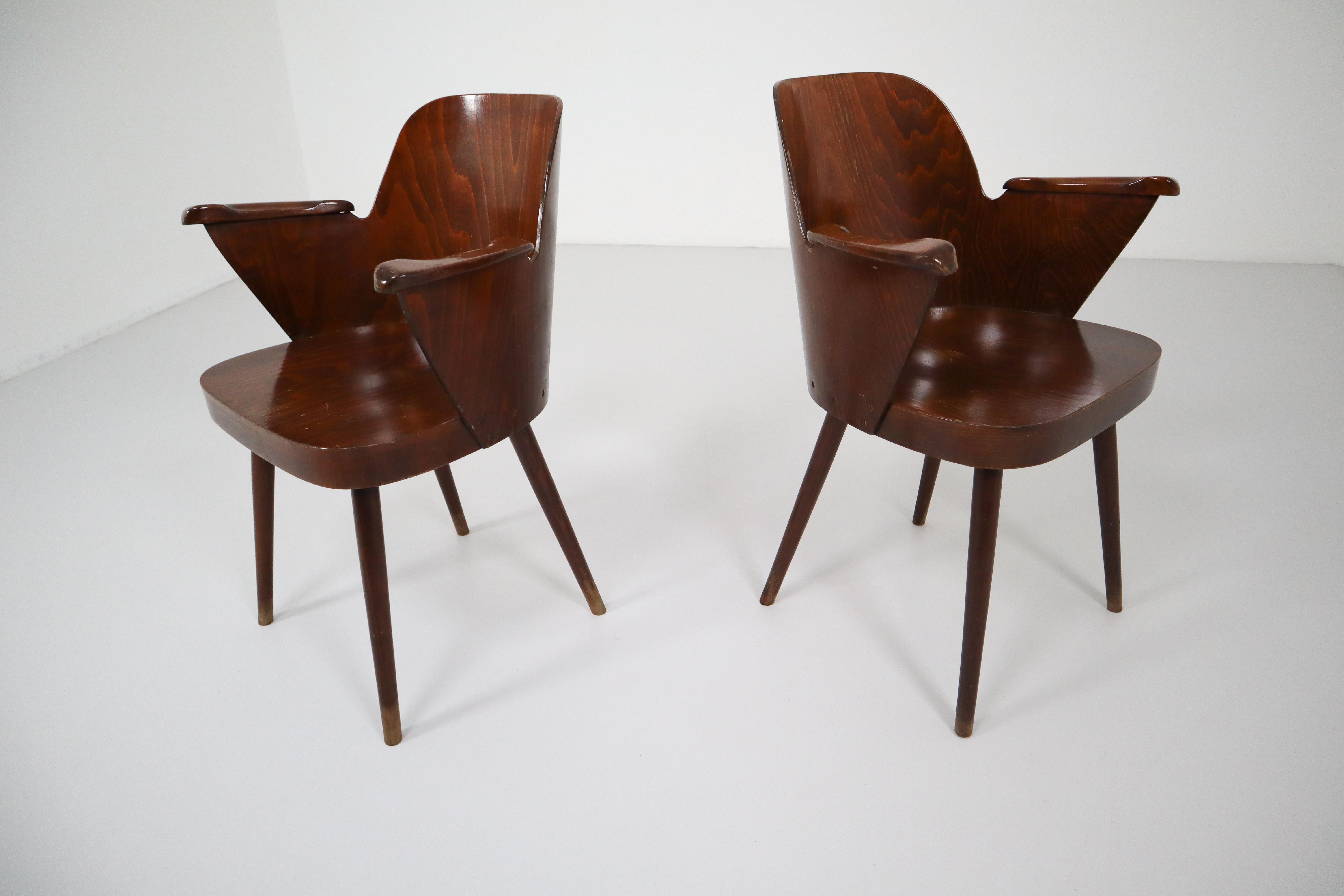 Two Bentwood Armchairs by Oswald Haerdtl, 1960s 1