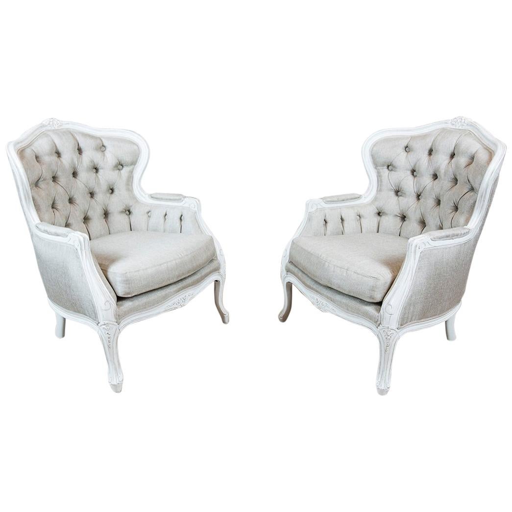 Mobilier De Salon d'époque Louis XVI, 2 Fauteuils & 2 Chais