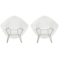 Two Bertoia Knoll Diamond Chairs