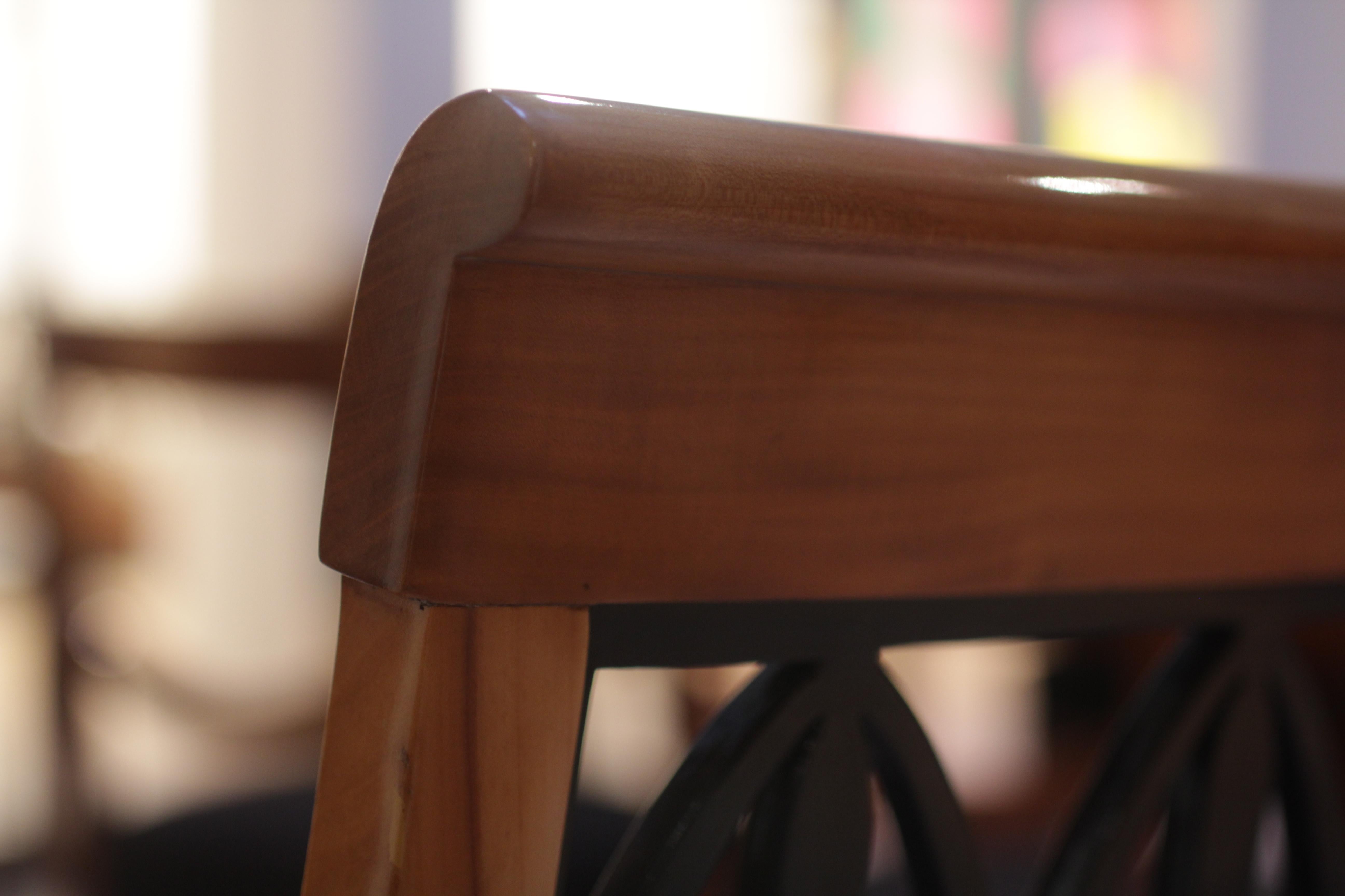 Two Biedermeier Armchairs, Cherrywood South Germany, circa 1830 1