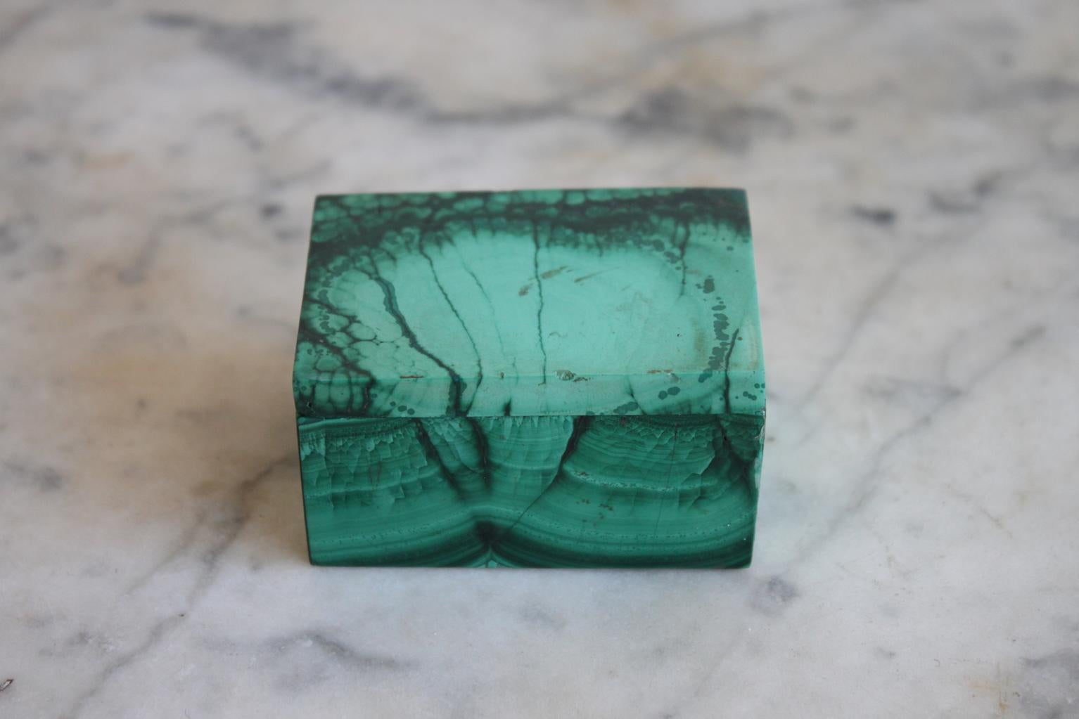 Other Two Boxes in Malachite, 19th Century For Sale