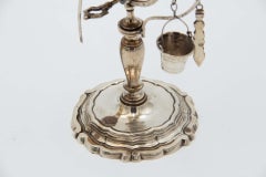 Two-branched lamp with scalloped base
