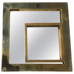 Two Brass and Chrome Trays by Willy Rizzo Italian, 1970s