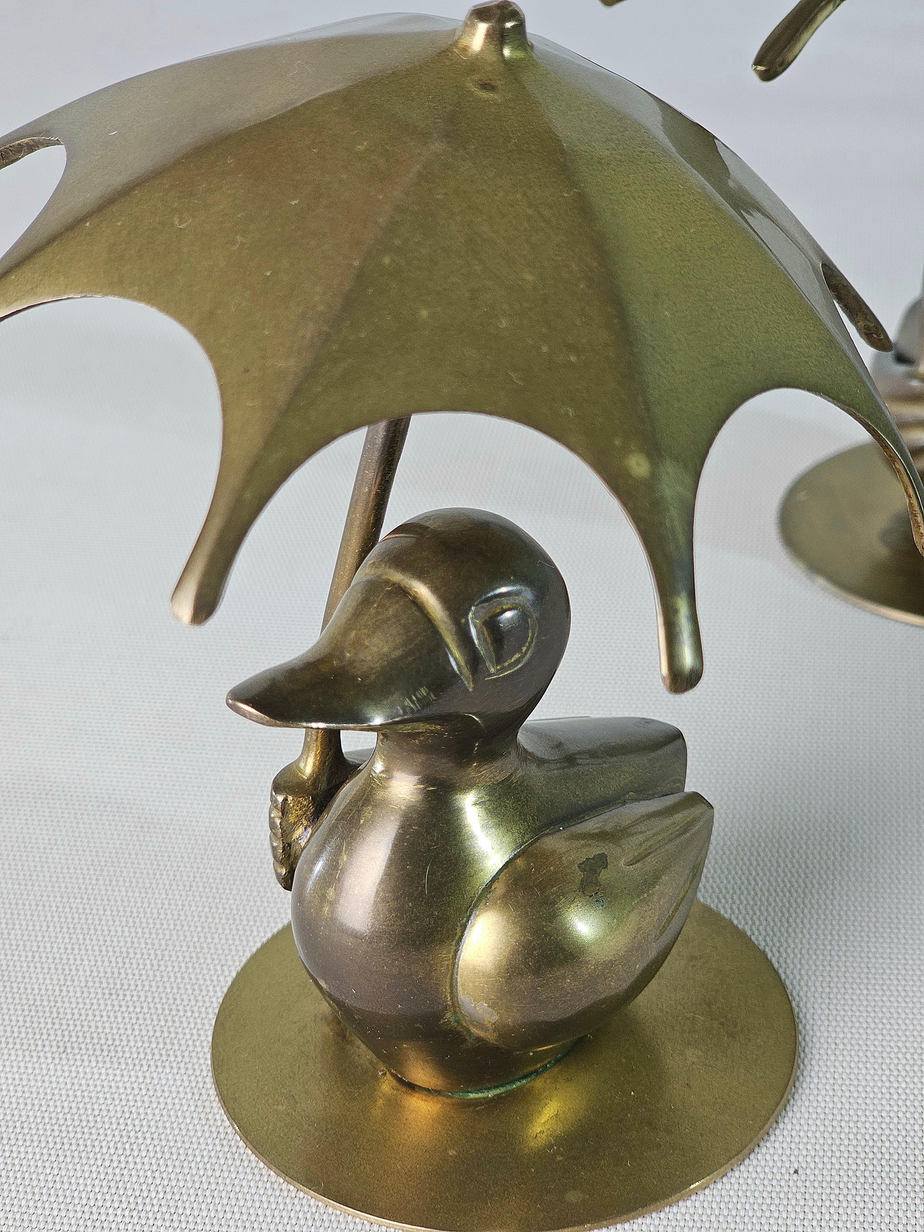 Italian Two Brass Decorative Objects Midcentury Modern Italia 1960/70s For Sale