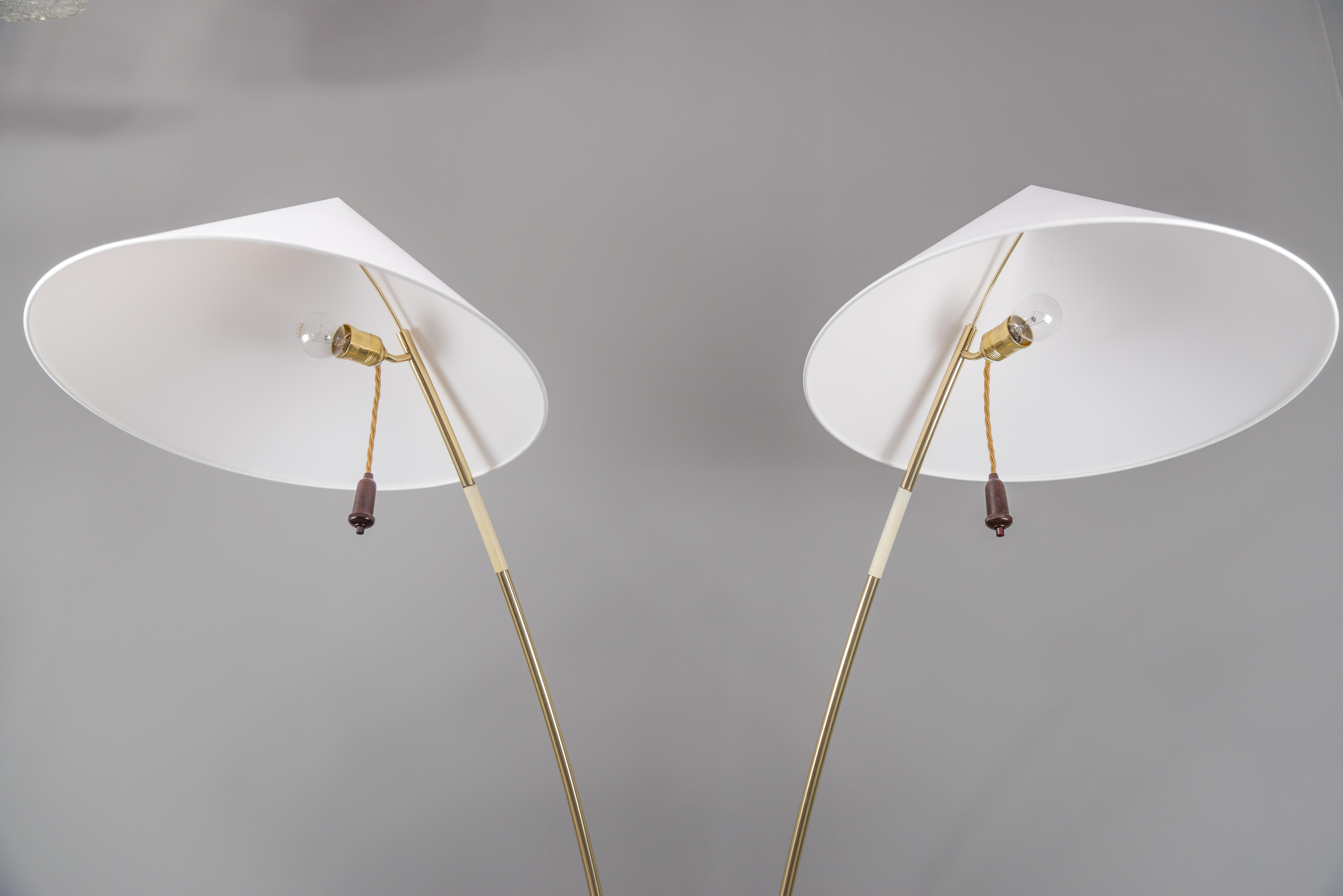 Two Brass Floor Lamp 