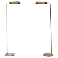 Two Brass floor lamps by Öia  Finland  1960s 