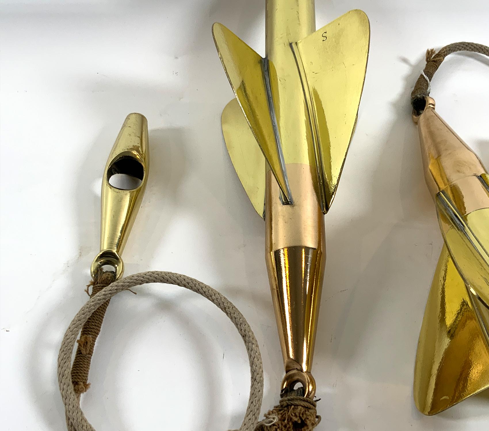 Two Brass Maritime Taffrail Spinners For Sale 1