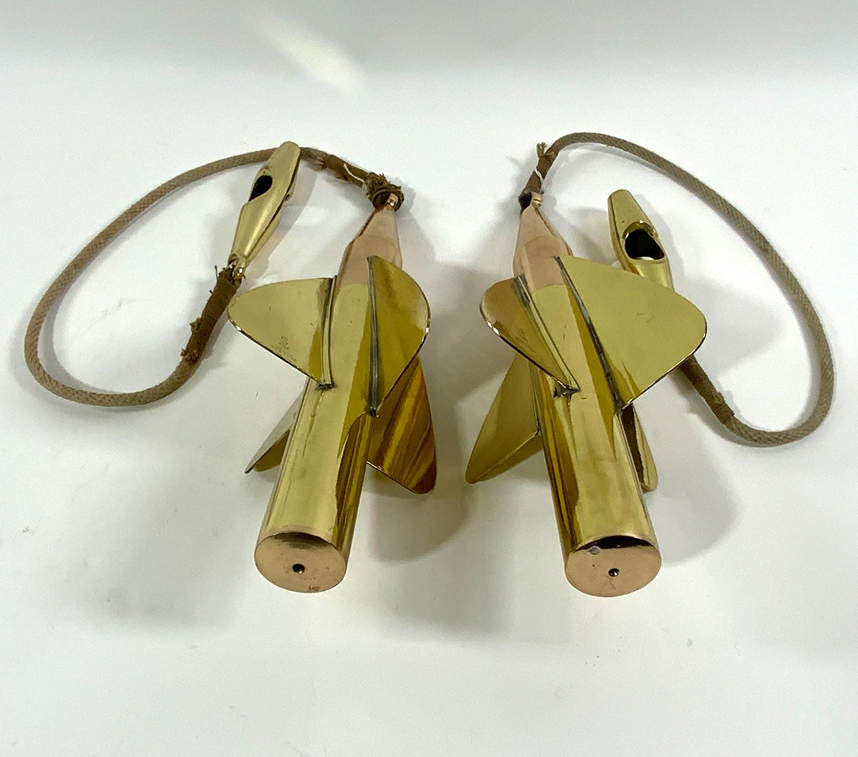 Two Brass Maritime Taffrail Spinners For Sale 2