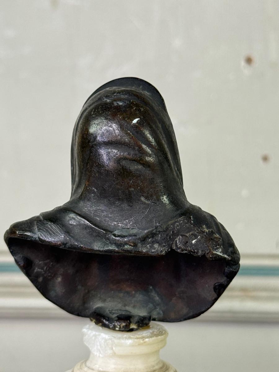 Due busti in bronzo in stile antico, XVIII secolo in vendita 1