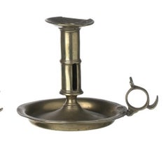 Dos candelabros de bronce - siglo XVIII