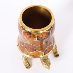 Bronze & Tortoise Shell Wine Cooler by Maitland-Smith
