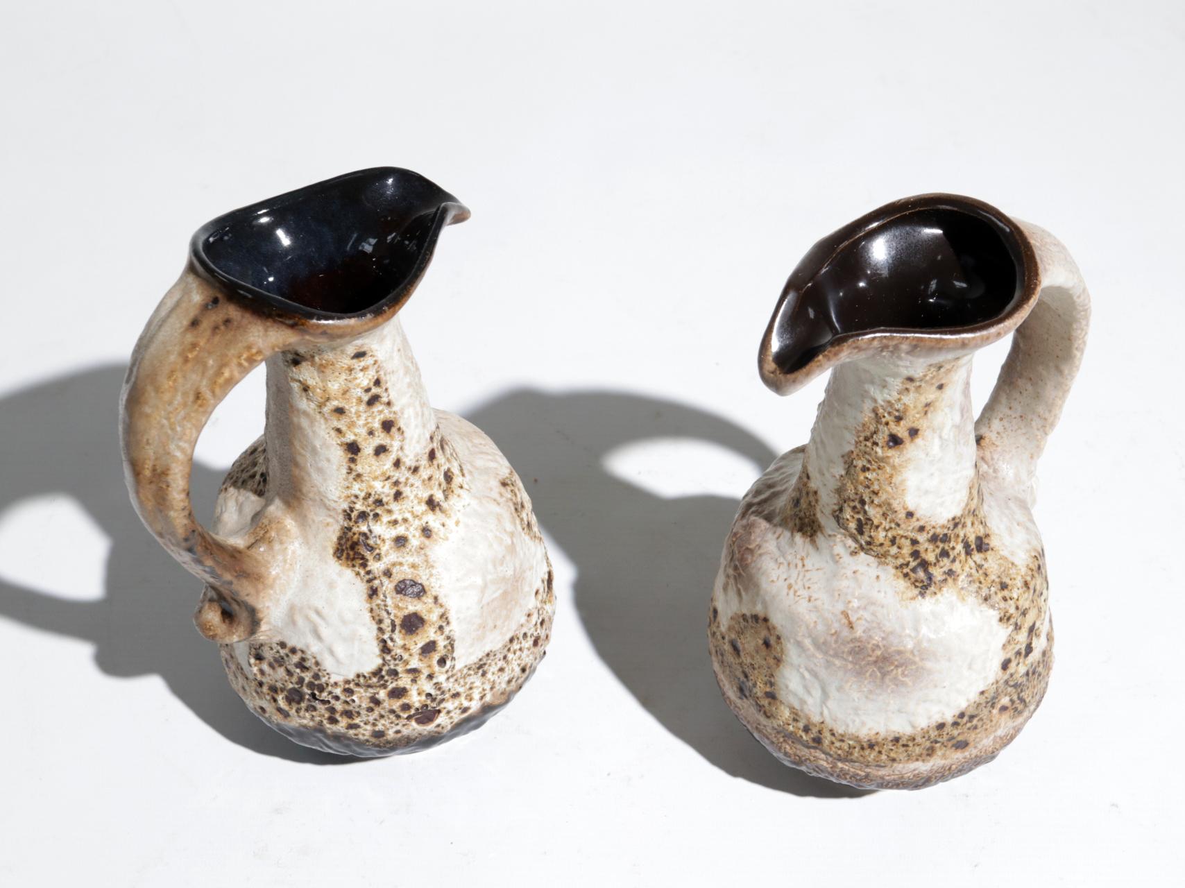 Zwei brutalistische Dümler & Breiden Vasen aus deutscher Keramik, 1960er Jahre im Angebot 3