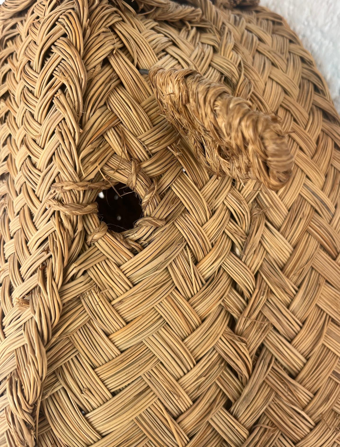 Zwei Stierköpfe, handgeflochtener Esparto,  Spanien 1960er Jahre im Angebot 2