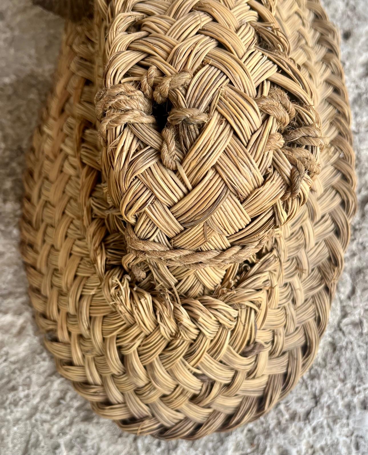 Zwei Stierköpfe, handgeflochtener Esparto,  Spanien 1960er Jahre im Angebot 3