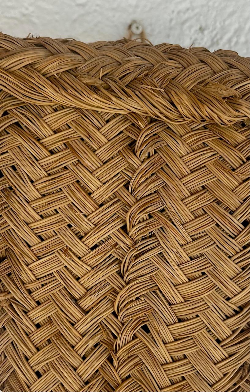 Zwei Stierköpfe, handgeflochtener Esparto,  Spanien 1960er Jahre (Naturfaser) im Angebot