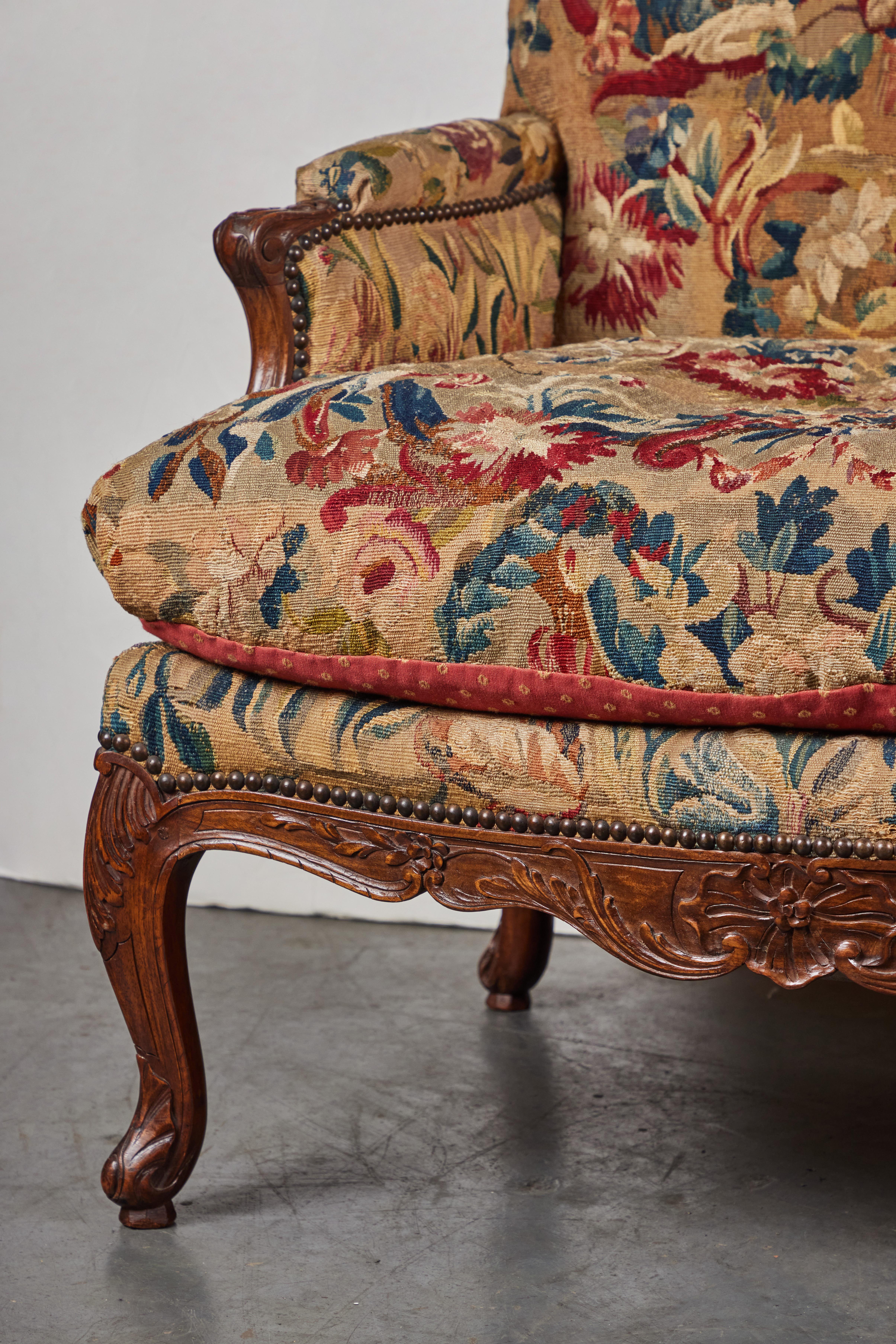Hand-Carved Two, c. 1800 Marquis Chairs