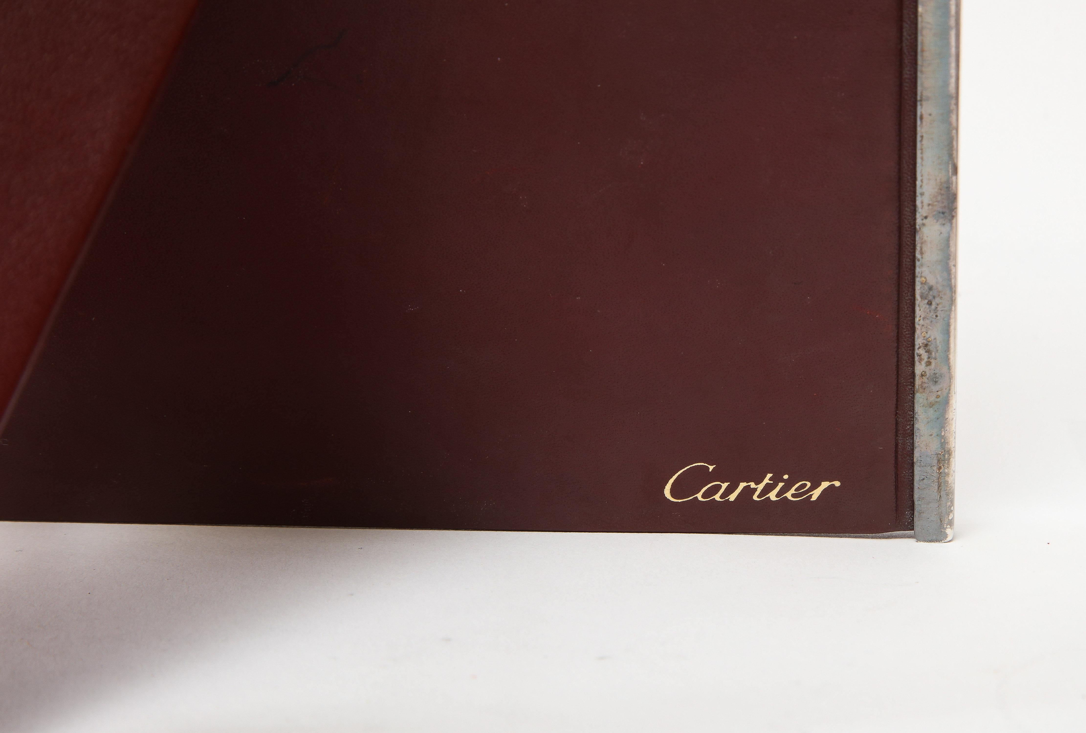 Two Cartier Silvered Metal Picture Frames In Good Condition In New York, NY