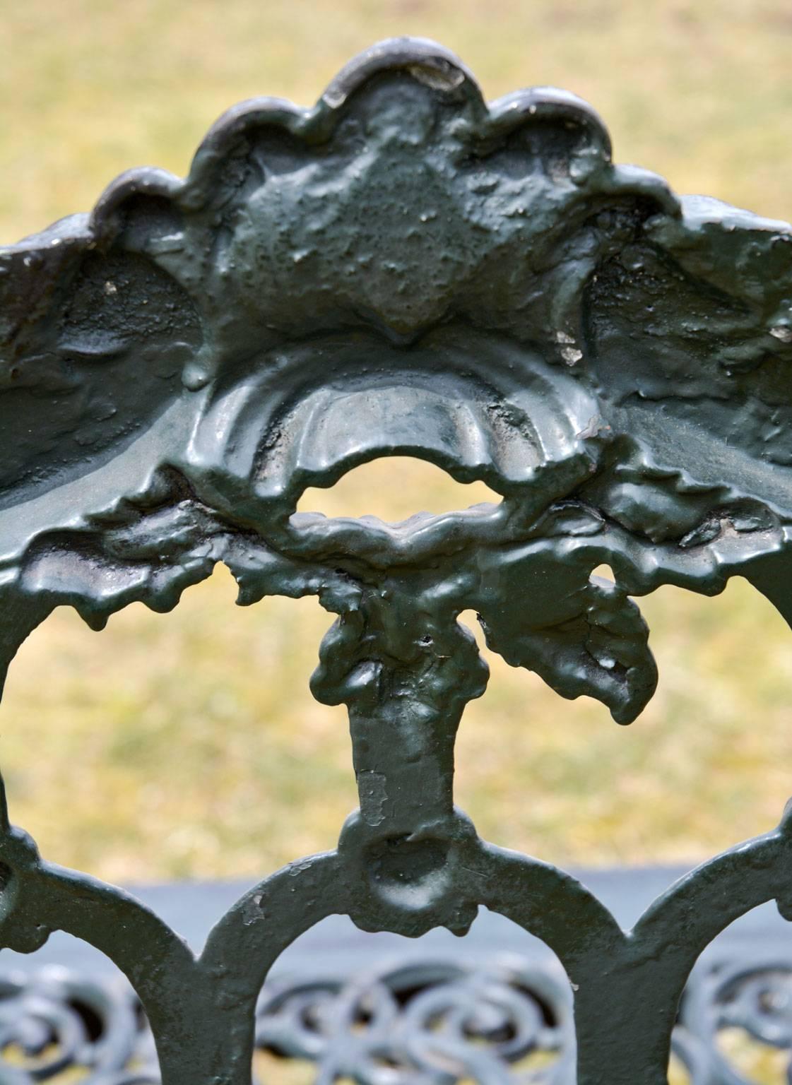 Two Cast Iron Gothic Benches 1