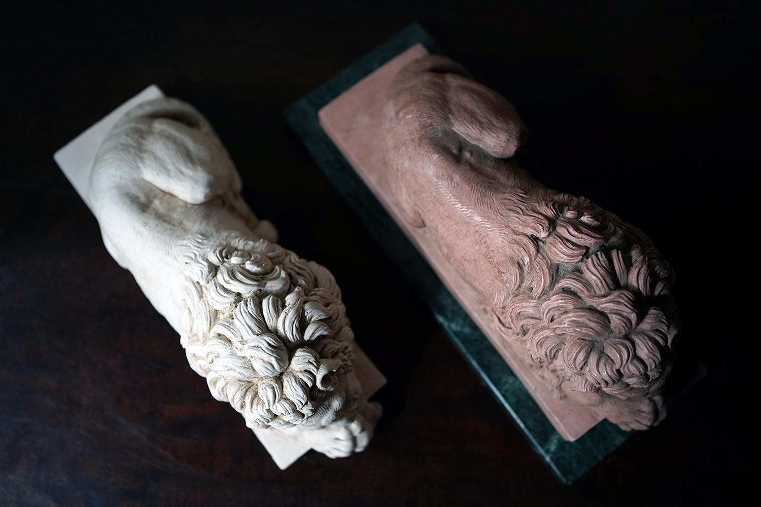 Two Cast Plaster Models of Lions, after Antonio Canova 5