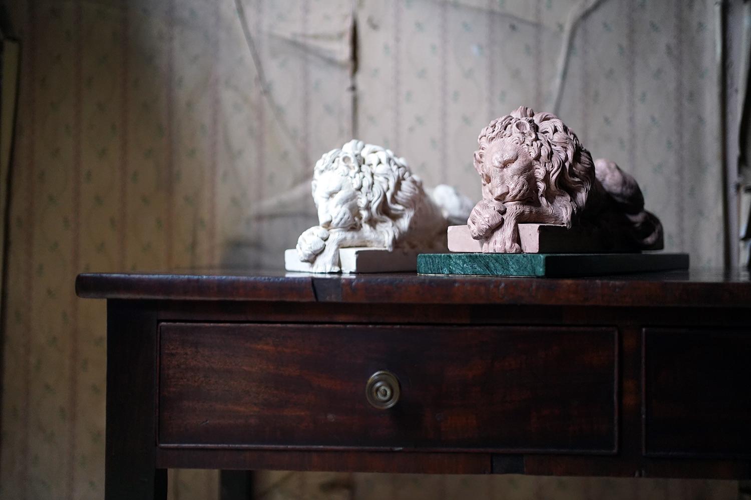 Two Cast Plaster Models of Lions, after Antonio Canova 9