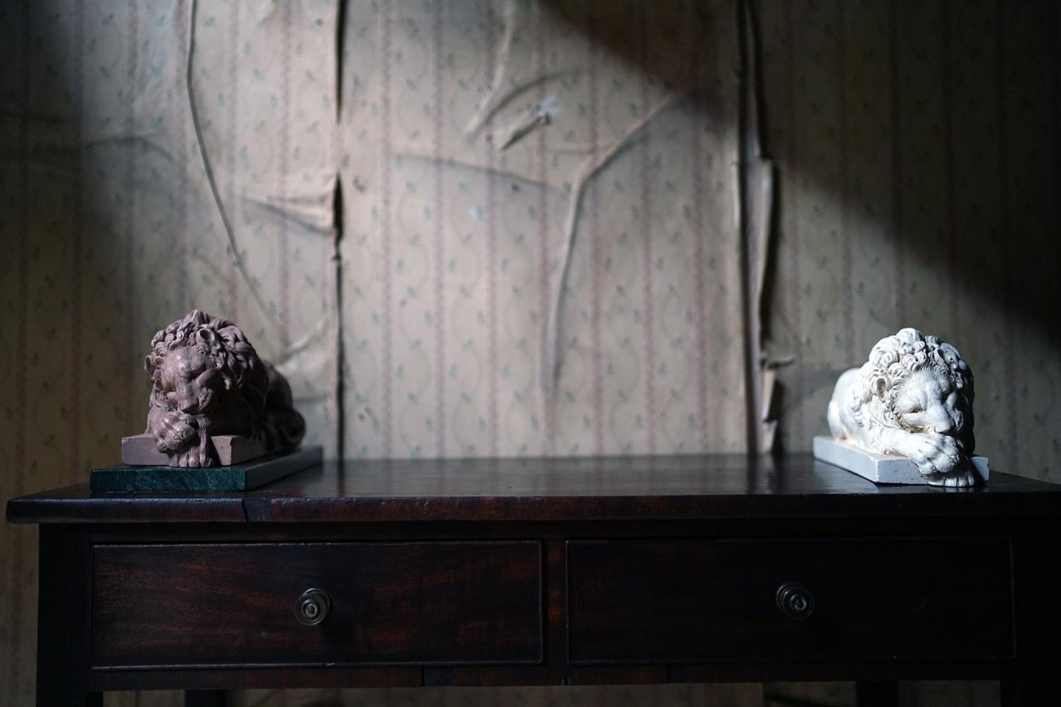 Two Cast Plaster Models of Lions, after Antonio Canova 10