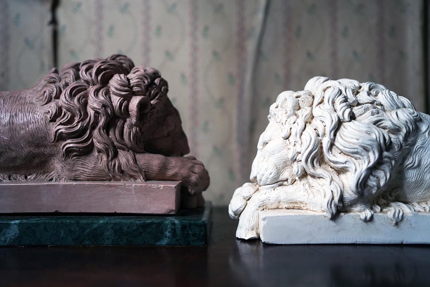 Two Cast Plaster Models of Lions, after Antonio Canova 3