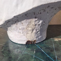 Two Ceramic Horse Heads, Height 70cm, Italy, 20th Century