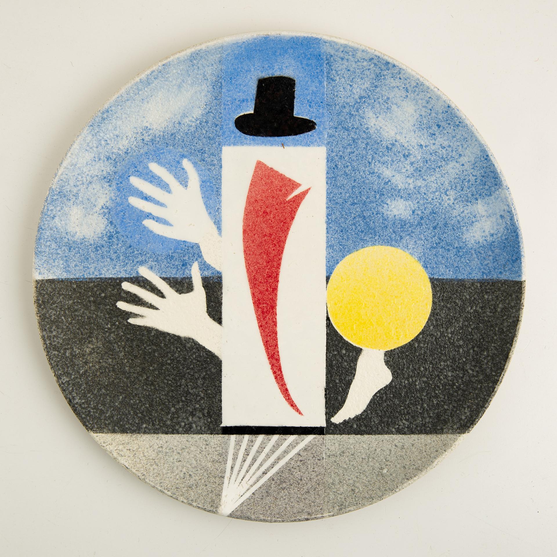 Two Ceramic Plates Inspired by Futurism In Excellent Condition For Sale In Alessandria, Piemonte