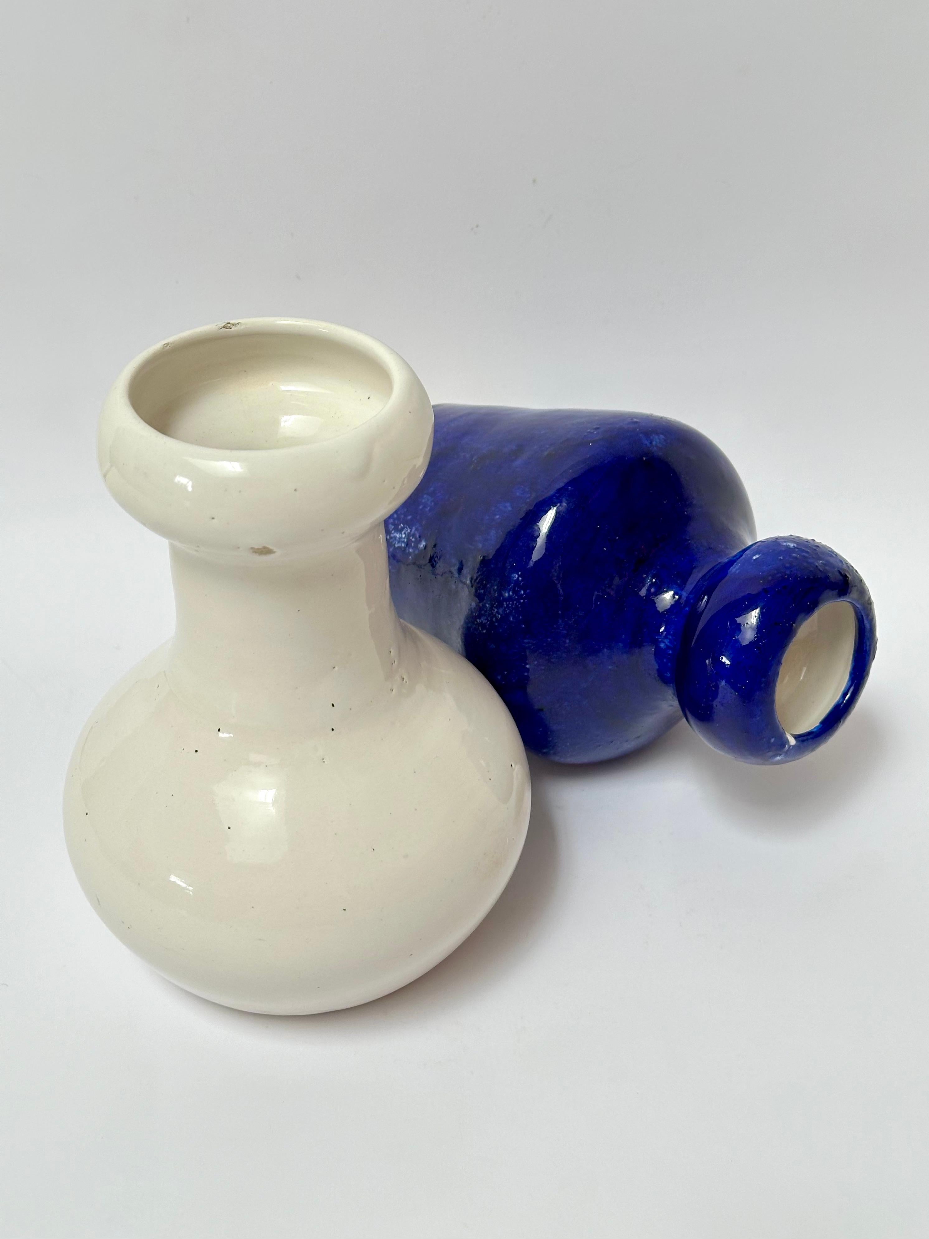 Mid-Century moderno Due vasi in ceramica, Gitte & Finn Hauptmann, Biot 1952 in vendita